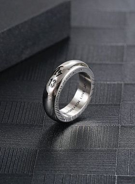 日韩潮流GD权志龙同款1314情侣钛钢戒指 男女个性嘻哈百搭指环