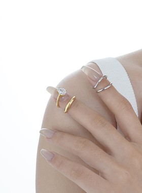 开口韩版水滴锆石水滴韩版