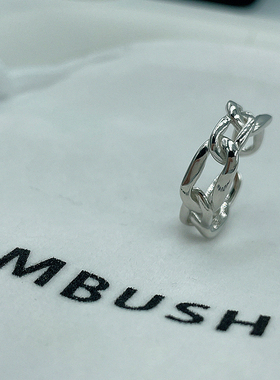 absambush编织链条潮925纯银