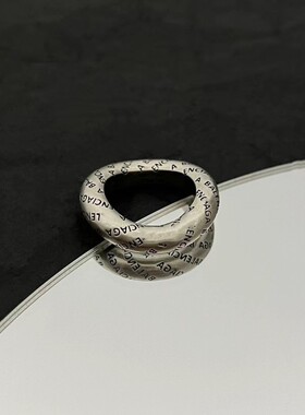 新款潮复古做旧不规则戒指 男女情侣戒轻奢时尚个性指环潮
