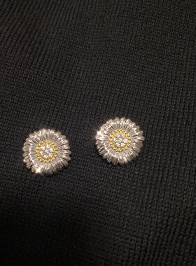 过验gd权志龙雏菊镶钻胸针饰品