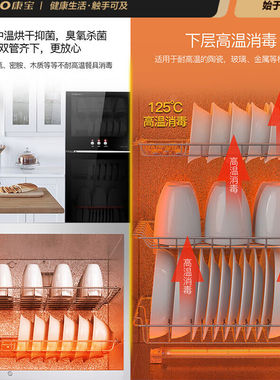 康宝（Canbo）消毒柜家用立式小型碗筷柜厨房消毒碗柜二星级高温