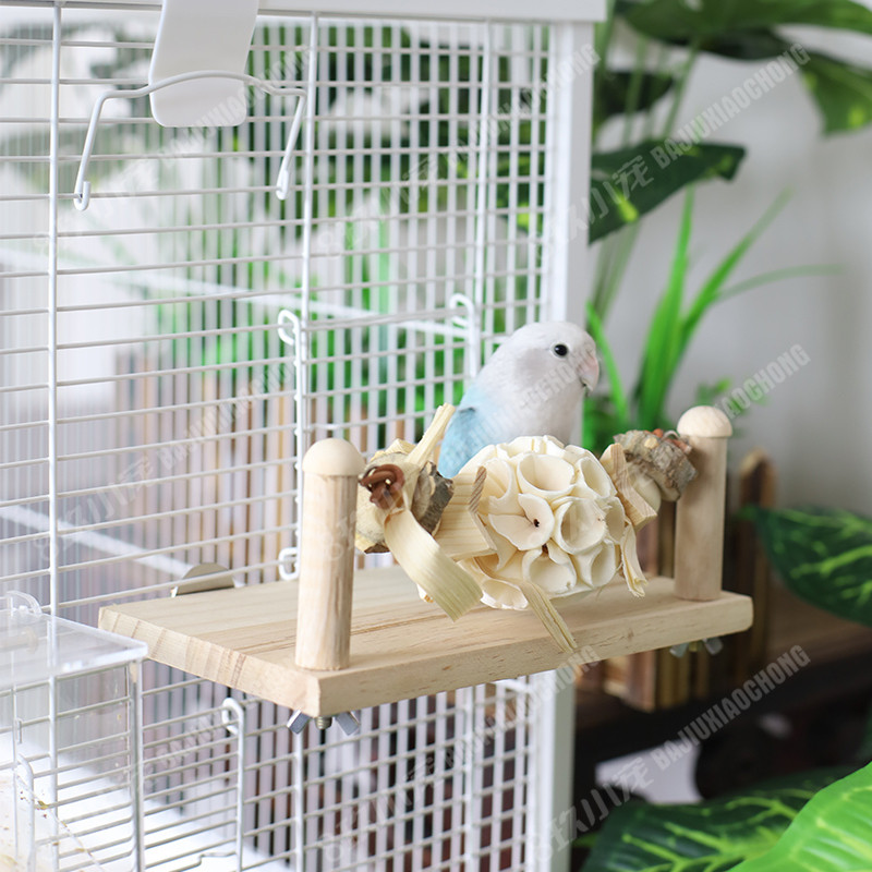 8玖-鹦鹉通草球站台跳台啃咬玩具鸟仓鼠用品木质踏板跳板花椒木,淘宝优惠券,粉丝福利购,淘宝优惠卷
