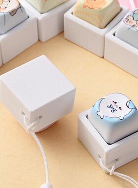 Button squishy keychain stress relief fidget toy小挂件按键