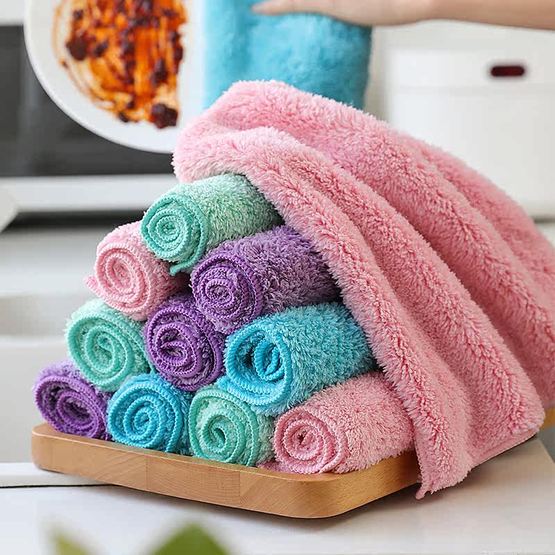 抹布厨房专用毛巾洗碗布不易掉毛家用清洁擦强吸水易清洗刷碗神器,淘宝优惠券,粉丝福利购,淘宝优惠卷