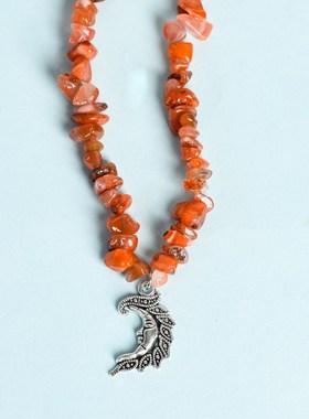 碎石散珠项链毛衣链件彩色石子水晶碎石紫水晶不规则串珠彩色水晶