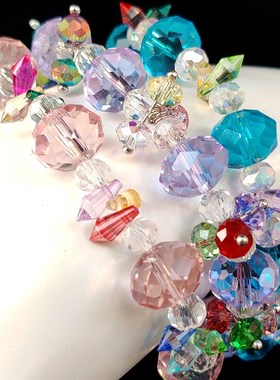 水晶儿童手链iy串珠精美水晶珠礼盒儿童饰品套装