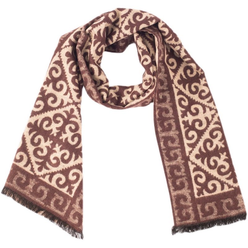 新疆文创博物馆哈萨克族传统纹样羊毛拉绒披肩围巾新疆伴手礼,淘宝优惠券,粉丝福利购,淘宝优惠卷