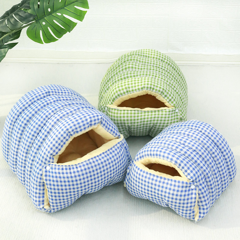 猫窝可拆洗保暖四季通用半封闭式猫咪窝狗窝猫床猫屋房子幼猫窝垫,淘宝优惠券,粉丝福利购,淘宝优惠卷