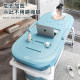 Anoxin household foldable massage tub with cover