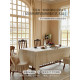 Crayon pie versatile waterproof light luxury solid color dining table cloth
