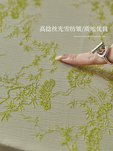 蜡笔派｜梅兰竹菊｜松竹桌布复古中式轻奢高级感圆桌餐桌茶几布Z - 图1