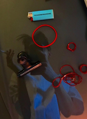 gd权志龙同款红色项链颈圈项圈