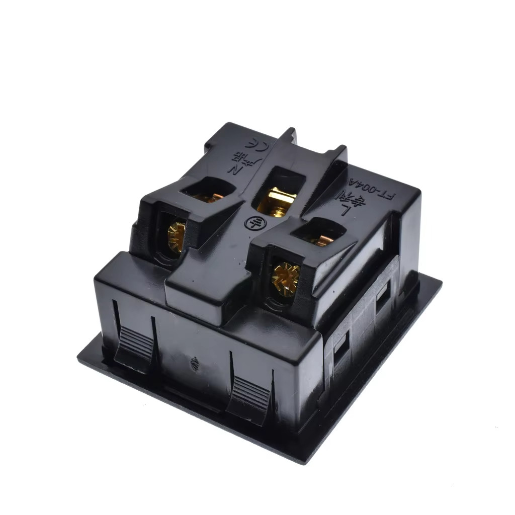 美标卡式嵌入式美规插座机箱三孔AC电源插座带安全门10A电源插座,淘宝优惠券,粉丝福利购,淘宝优惠卷