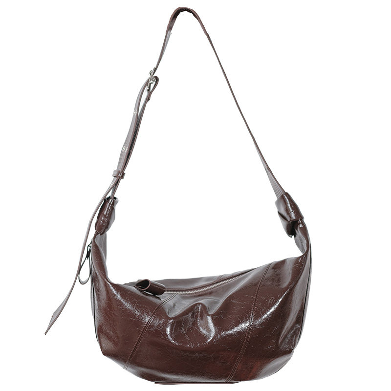 鱼肚白原创小众设计师女包单肩包真皮文艺复古时尚复古风斜挎包 - 图3