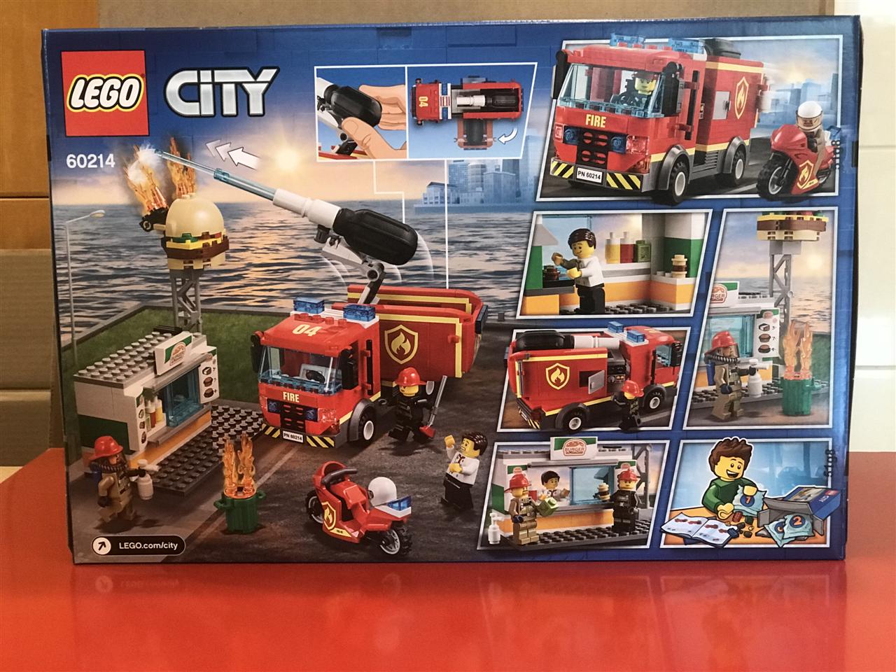 正品乐高 Lego 60214城市系列 City汉堡店消防救援 2019国内现-图0