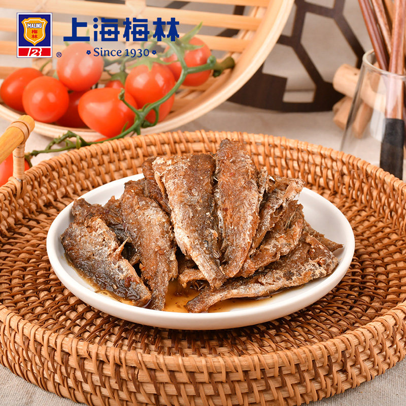 maling上海梅林香辣黄花鱼罐头227克海鲜小食鱼肉下饭菜拌饭吃,淘宝优惠券,粉丝福利购,淘宝优惠卷
