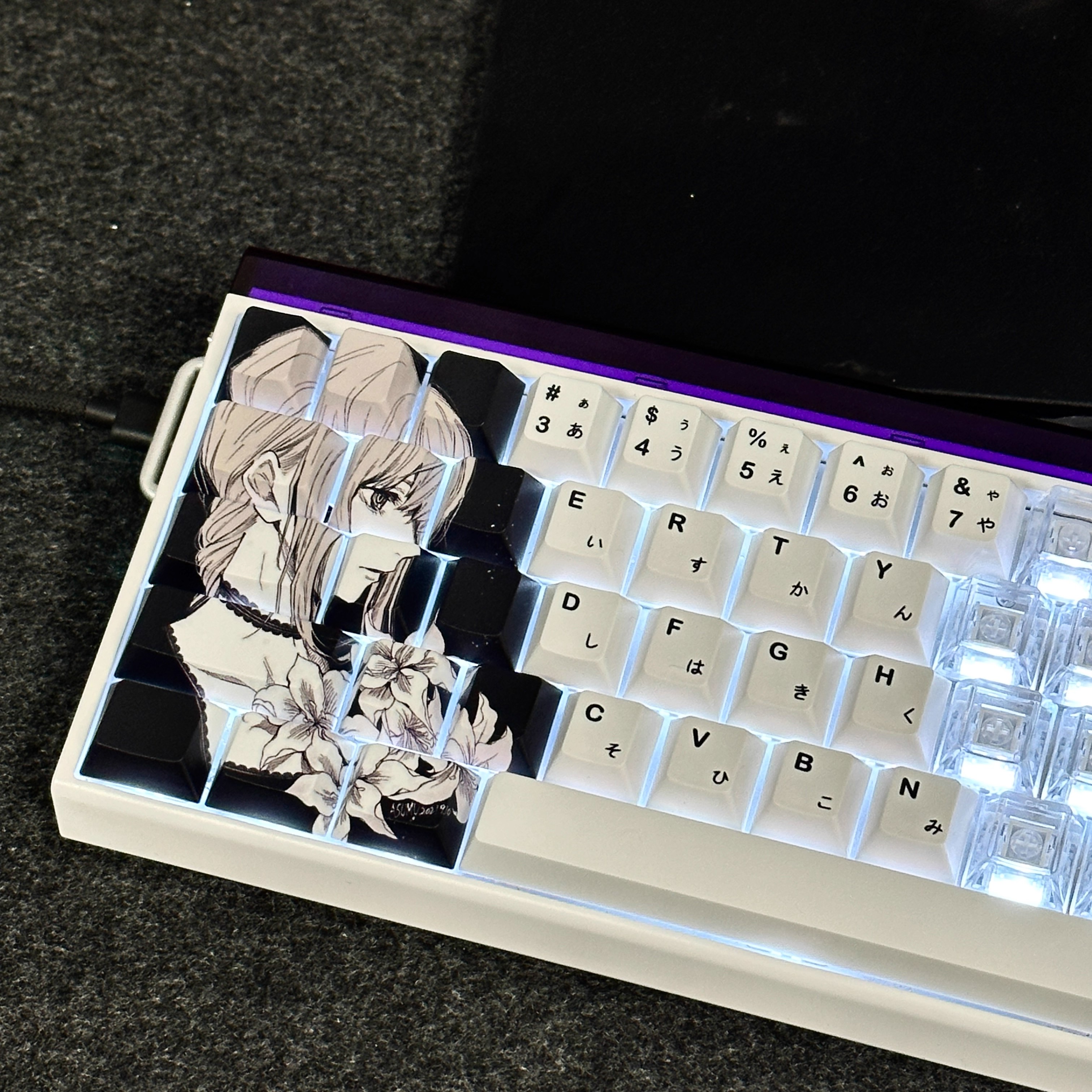 玛奇玛键帽适配迈从Ace68魔导士EV63前行者X87夜魔made68狼蛛F99 - 图3