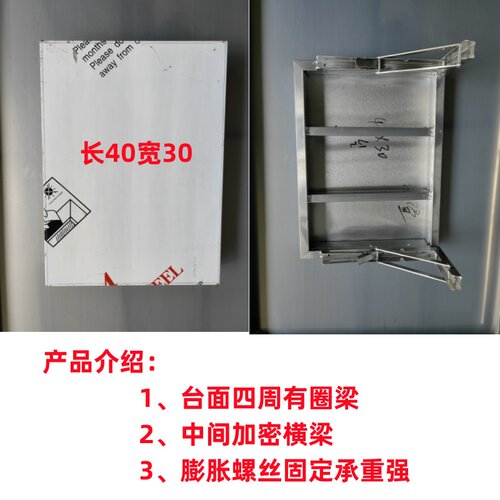 不锈钢折叠支撑架厨房挂墙操作台饭店打孔墙面折叠桌墙上置物架子 - 图0