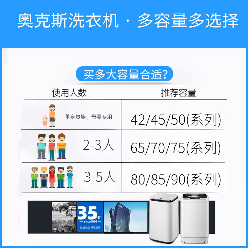 奥克斯全自动小型5 / 6 /洗衣机 奥克斯康星洗衣机