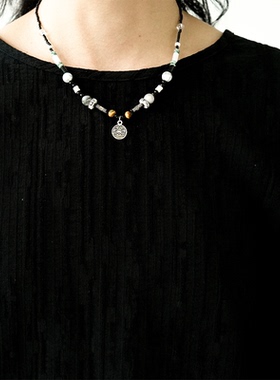 原创设计小众钛钢项链缤纷盛夏