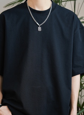 贰狸高级感小众吊坠项链男潮男生卫衣链男士嘻哈锁骨链男款配饰