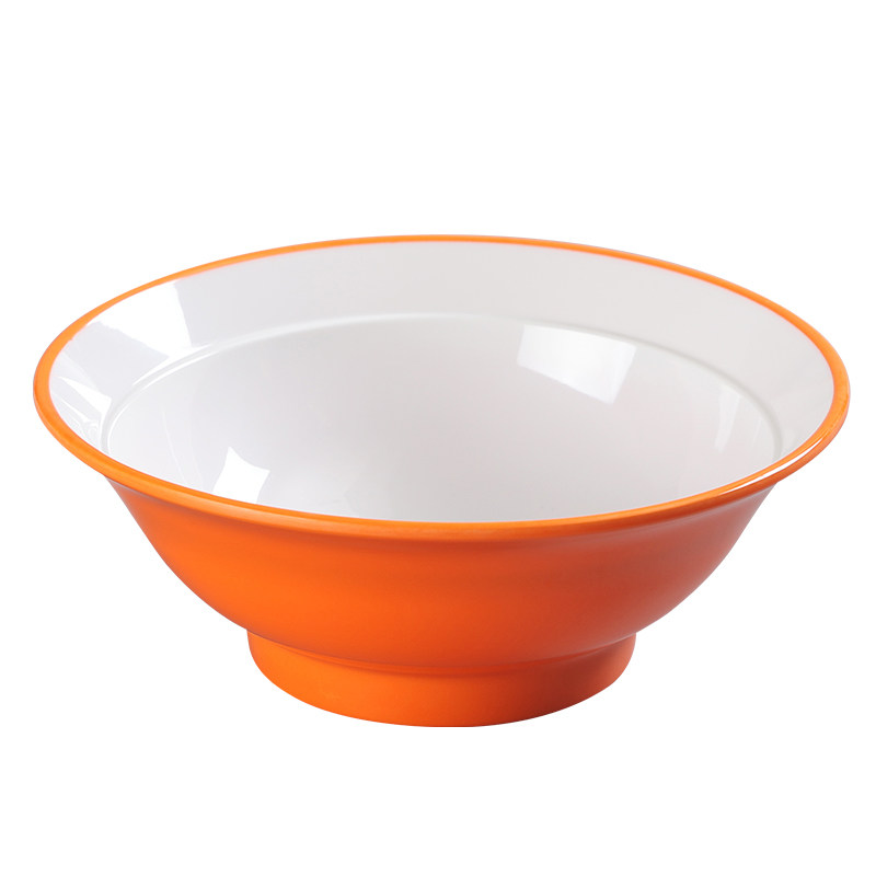 密胺双色宽口碗面碗商用加厚麻辣烫拌面汤面米线面馆专用碗拉面碗
