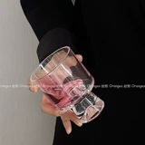 Стеклянный кофейный стакан для гостиной, 2022, популярно в интернете, изысканный стиль
