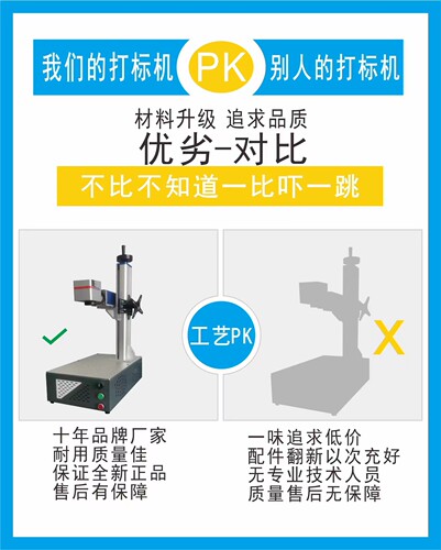 小型光纤激光打标机20W30瓦 金属刻字机CO2日期打码紫外雕刻机 - 图1