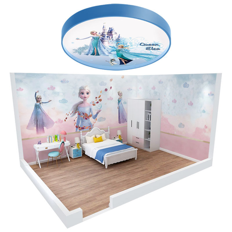 儿童房吸顶灯LED护眼圆形卡通温馨女孩公主房间灯kitty猫卧室灯具,淘宝优惠券,粉丝福利购,淘宝优惠卷