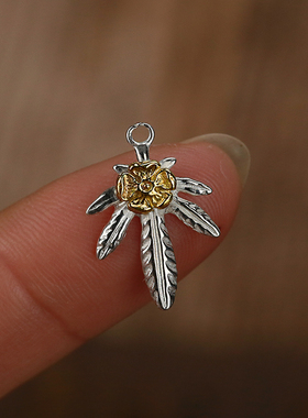 牛钝男女925纯银吊坠挂坠