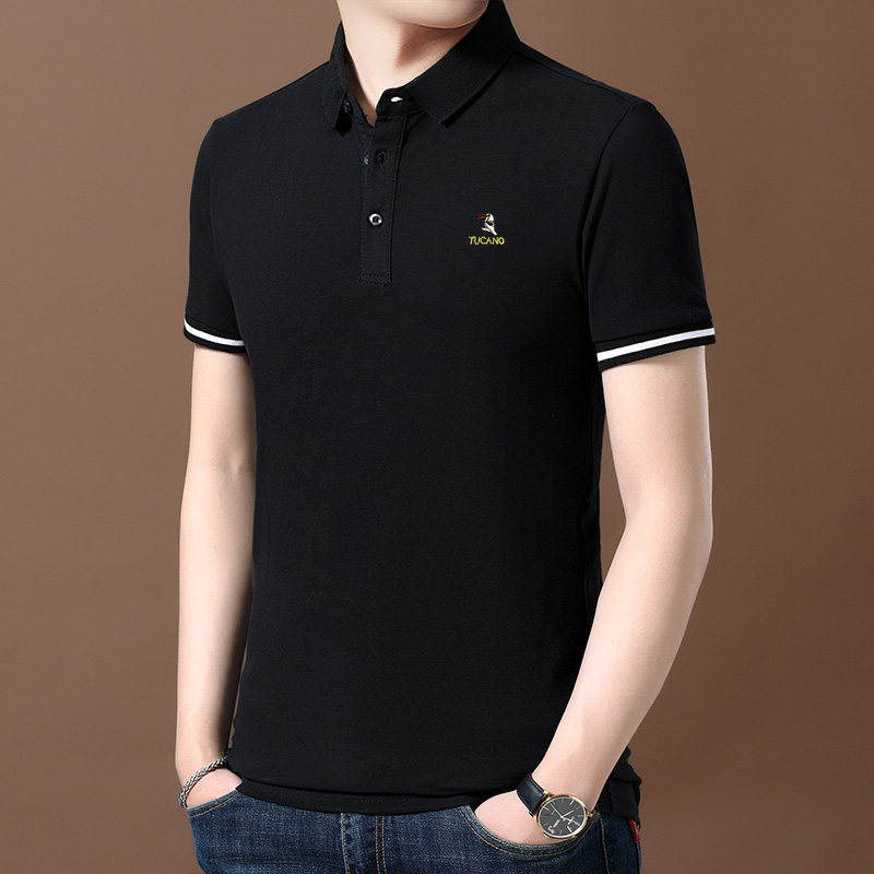 啄木鸟夏季丝光棉男士短袖polo衫 啄木鸟菲凡T恤