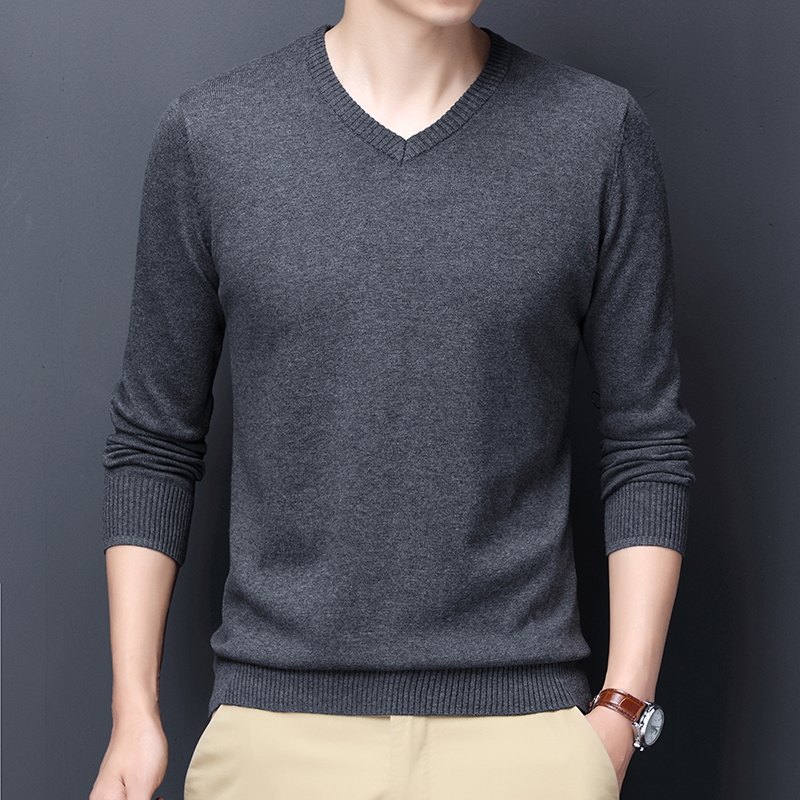 啄木鸟宽松休闲长袖针织潮纯棉毛衣 啄木鸟菲凡针织衫/毛衣