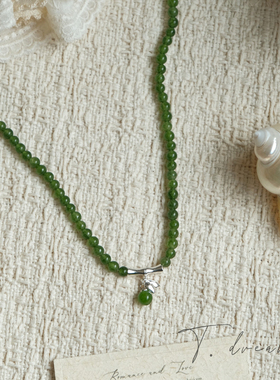 nicedream原创新中式玉石竹项链