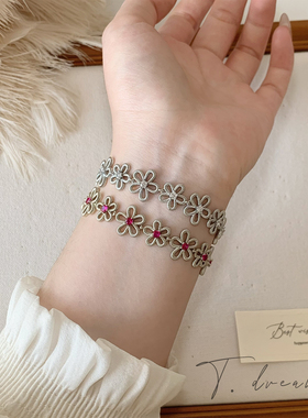 nicedream莓果镂空小花手链