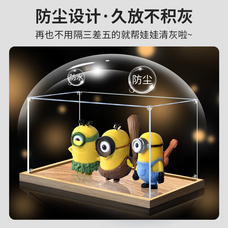 定制亚克力透明展示盒适用高达模型乐高玩具收纳盒积木手办防尘罩 - 图2