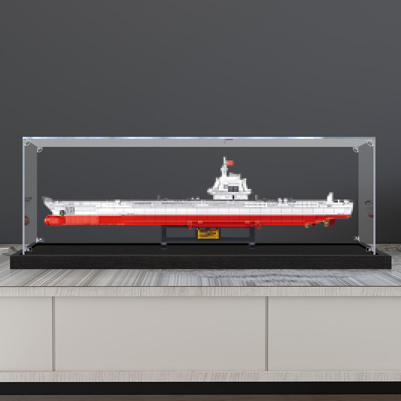 适用于M38-B1188福建舰003号航空母舰积木亚克力展示盒模型收纳盒 - 图1