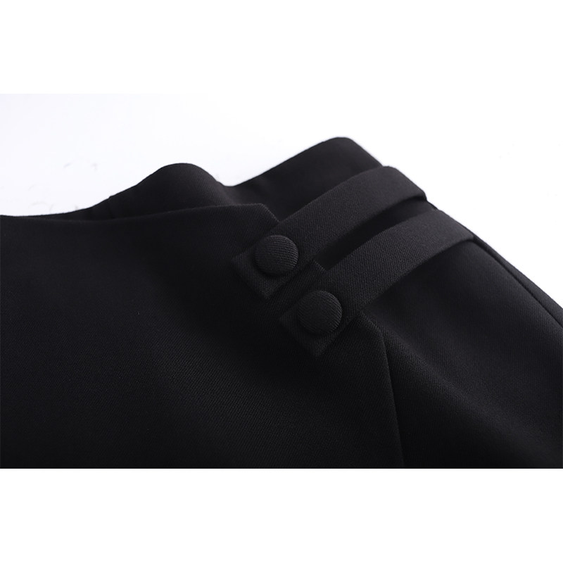 黑色女短裤2021秋冬新款高腰半身裙 倩芭兰休闲裤