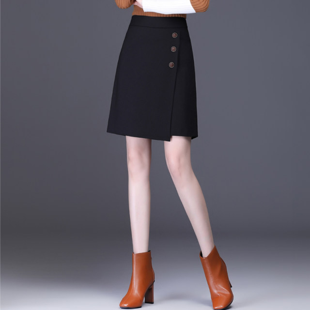 Hip-hugging, slimming, irregular and versatile one-step skirt