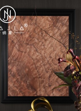 罗曼提海派中古风格创意花艺饰品砂岩装饰画样板间玄关边柜售楼处