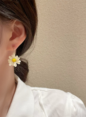 小清新不对称雏菊韩系镂空