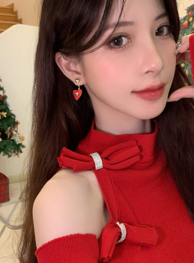 棉条虫日韩合金女明星同款耳环