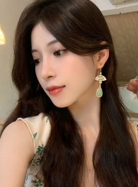 棉条虫国风合金女新中式耳环