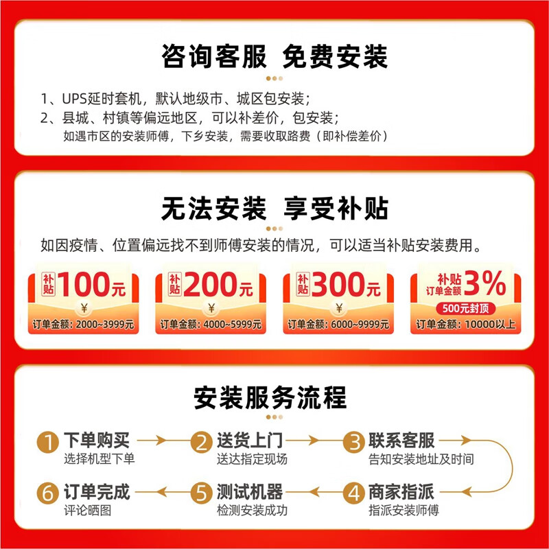 雷迪司UPS不间断电源H1000L 600W外接电池主机 延时30分钟-8小时