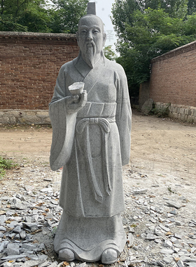 石雕花岗岩扁鹊雕像十大名医雕塑
