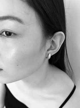 特价清仓 现货 韩国品牌encens 水滴耳环 高重工月亮耳环