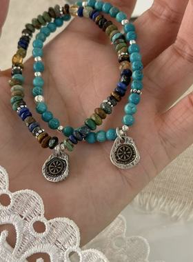 才是设计感百搭眼观S925银做旧