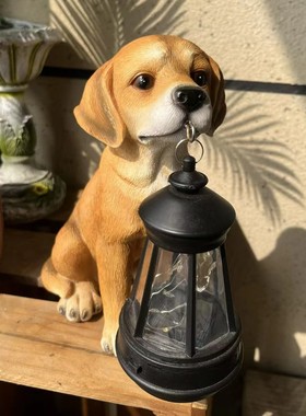 悠悠然树脂祝福现代庭院仿真摆件