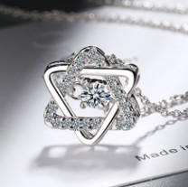 单独项链坠子单吊坠女纯银单颗不含链简约项坠网红配饰圣诞节礼物