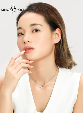 奇元素戒指银项链女纯银潮网红简约气质锁骨链小众设计感